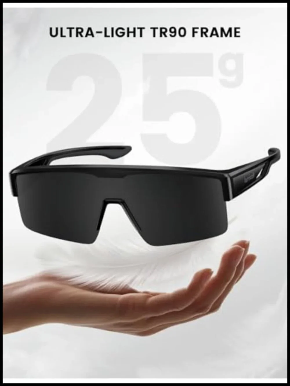 Polarized Fit Over Glasses Sunglasses UV400 Protection TR90 Frame Unisex